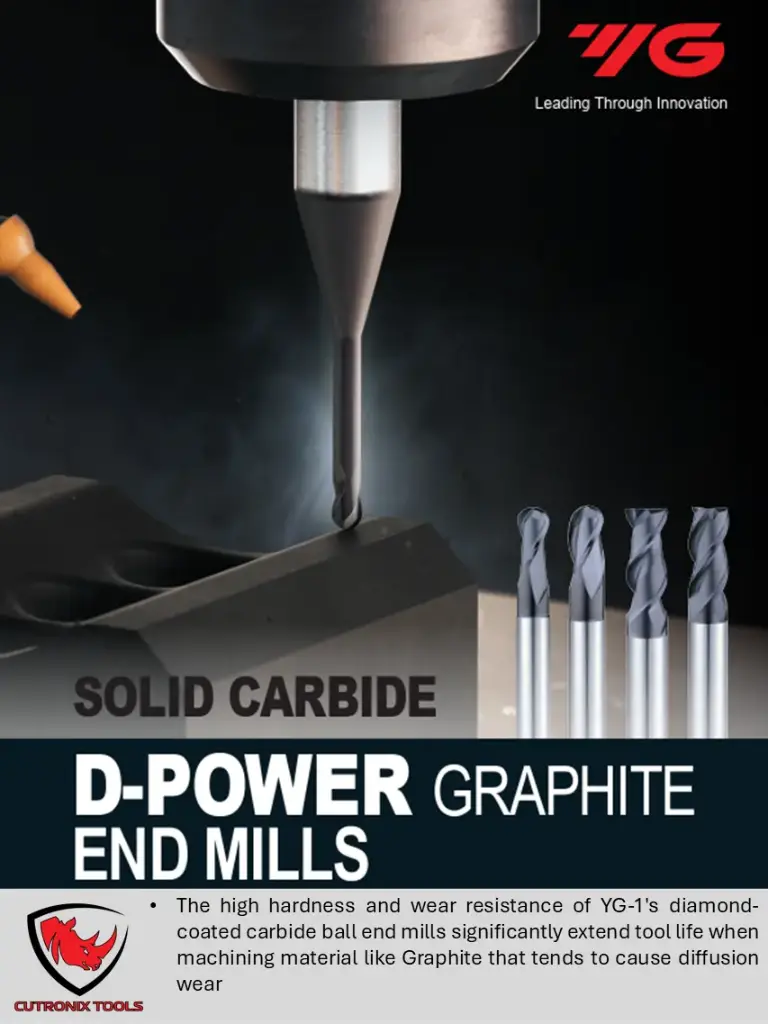 D-POWER 2FL 30deg. Helix Rib Ball E/M 1.5X3X1.5X50