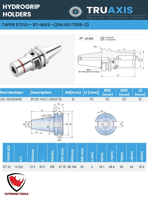 [26-0000490] BT30 HGC 08X070